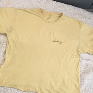 Brandy Melville yellow honey shirt